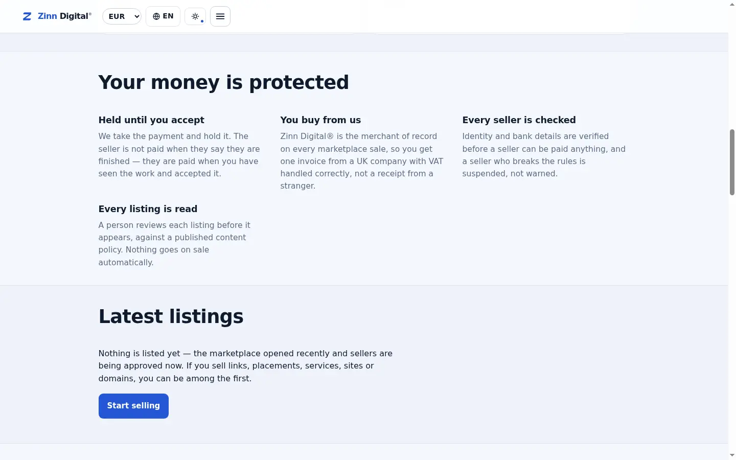 The safe way to buy an online store