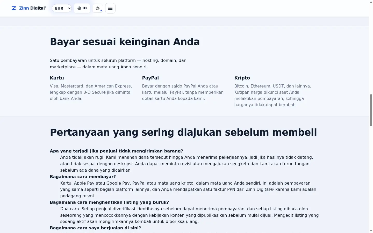 Satu faktur, dari perusahaan Inggris