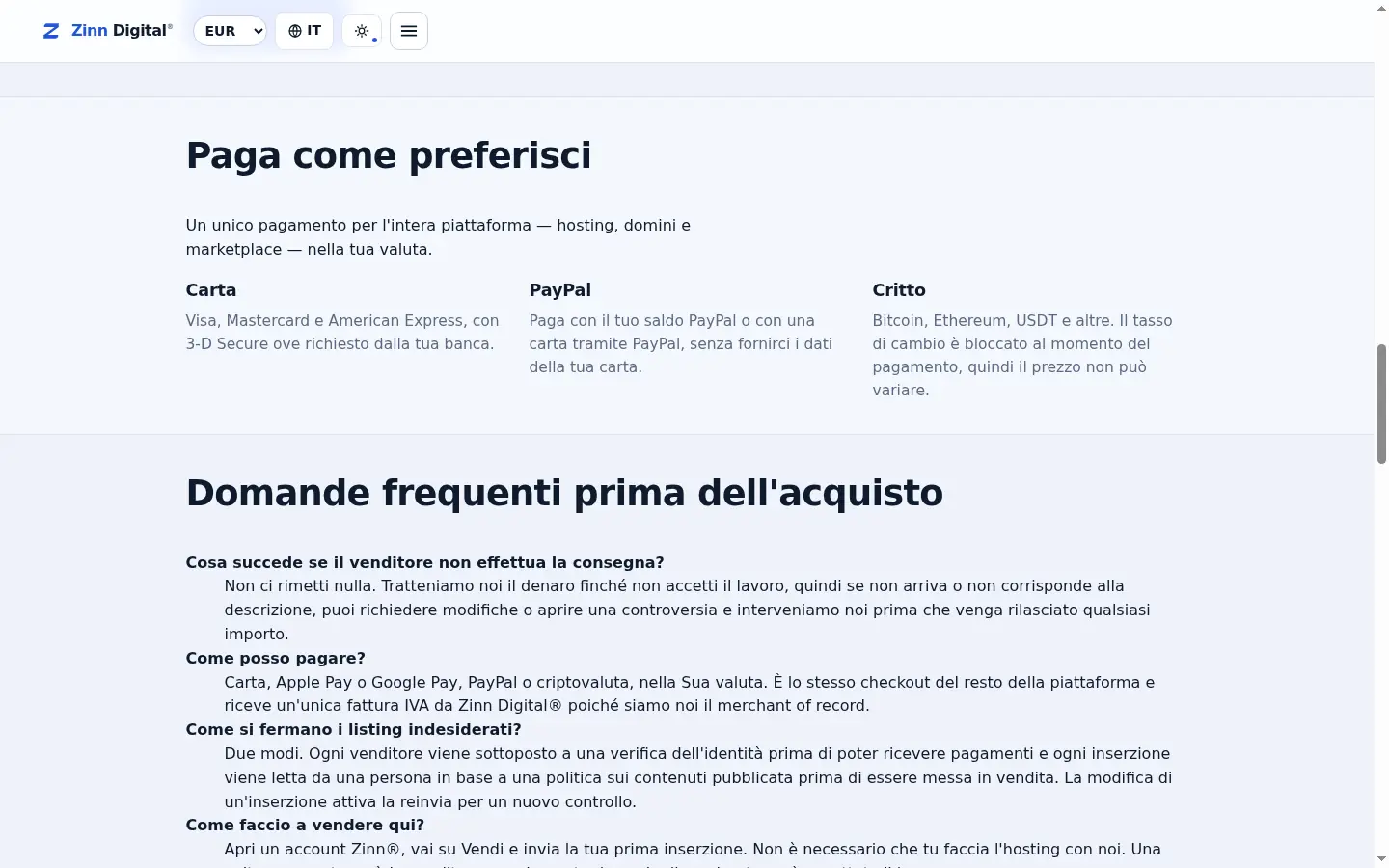 Acquisto in corso